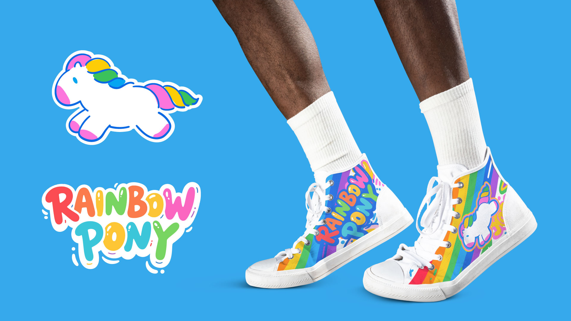 Rainbow Pony鞋履应用
